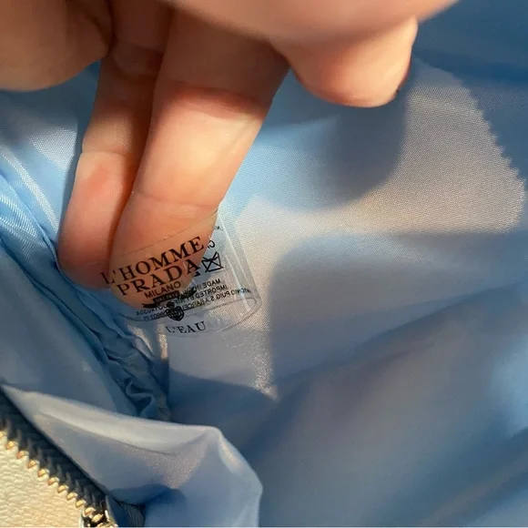 Prada L'Homme Blue Nylon MU Bag - Picture 5 of 5